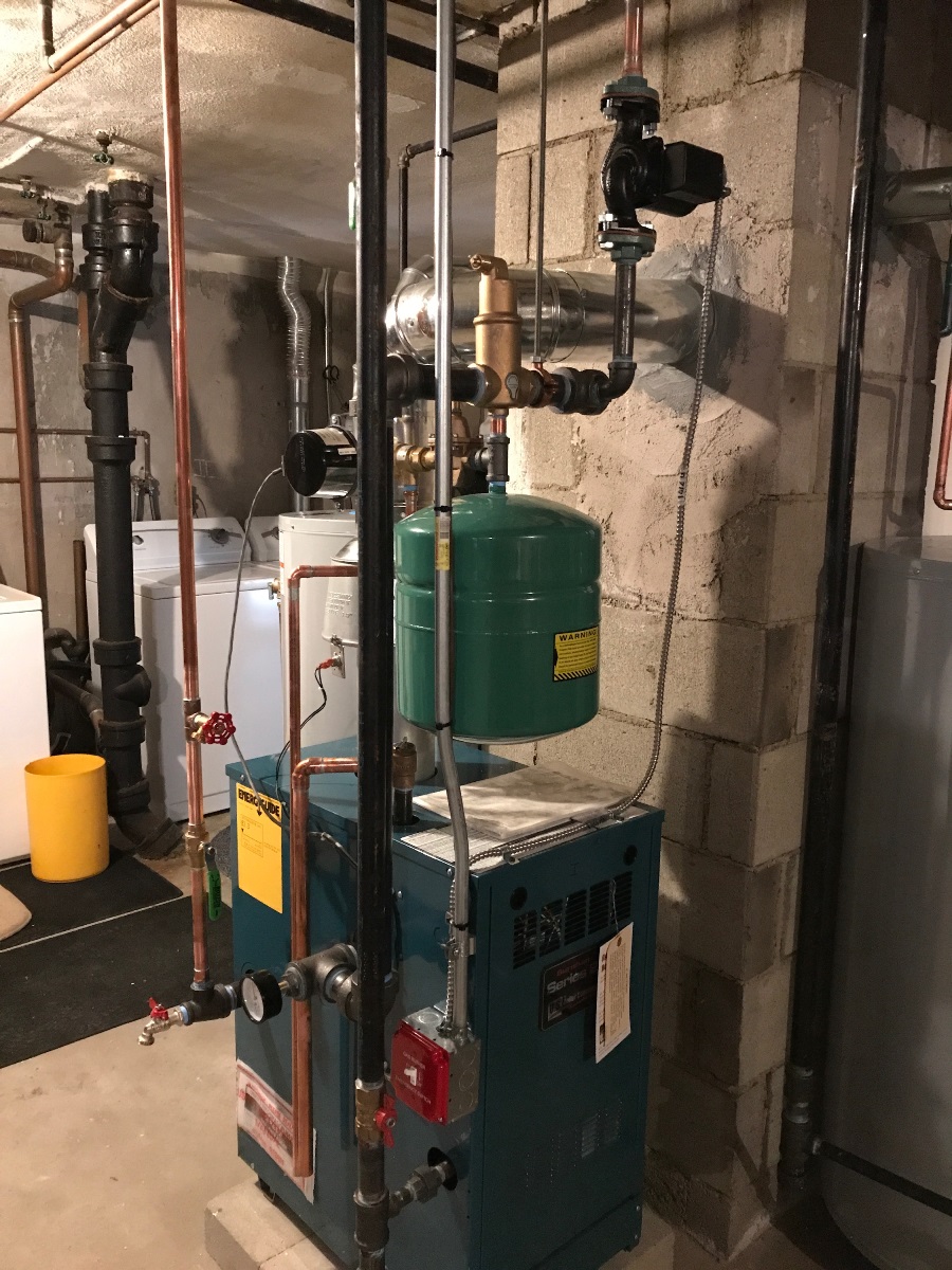 Residential gas boiler installation Boston Plumber I&C Mechanical